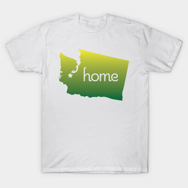 Washington State is Home T-Shirt by greenoriginals